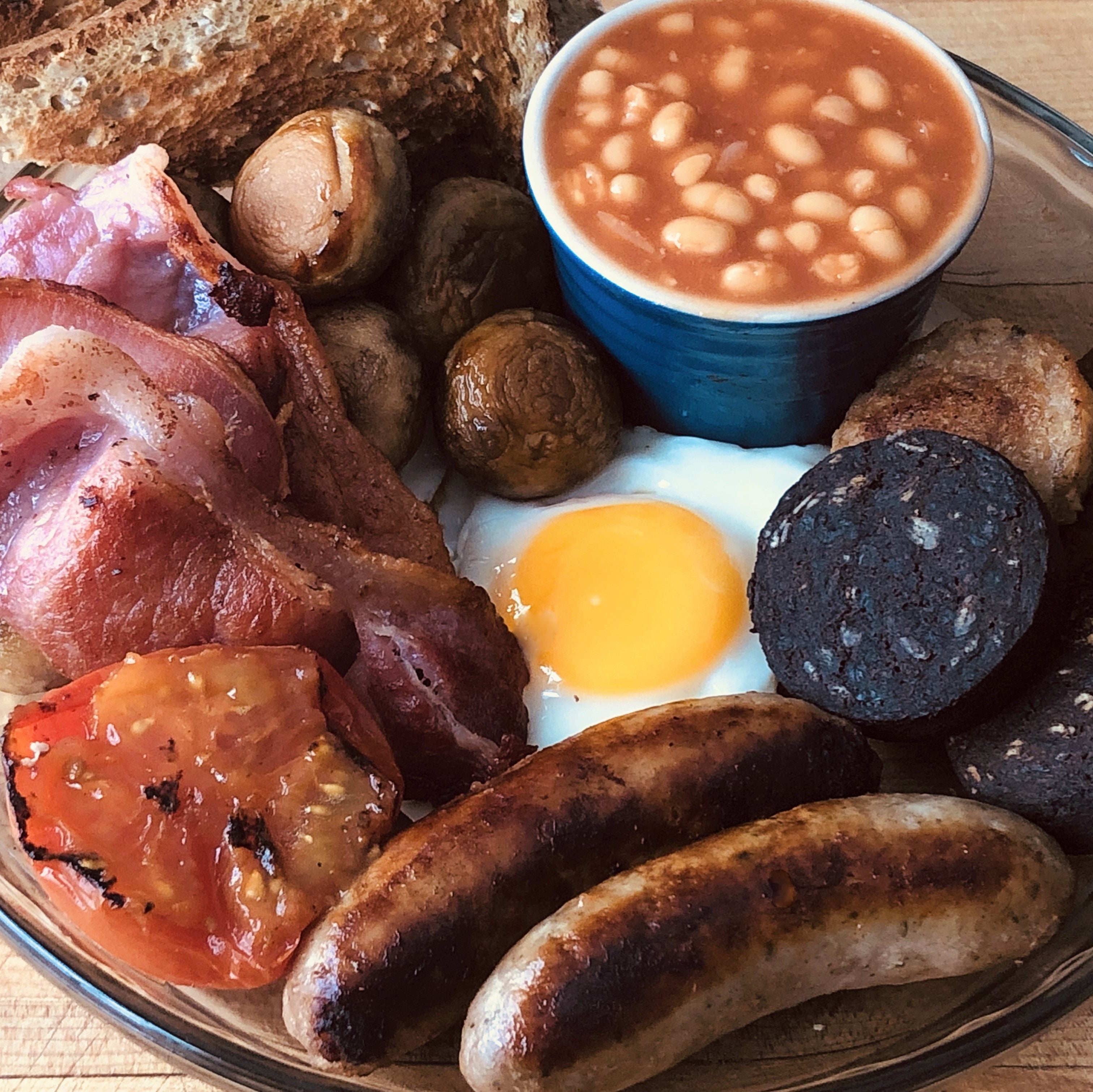 Grilled Full English Breakfast