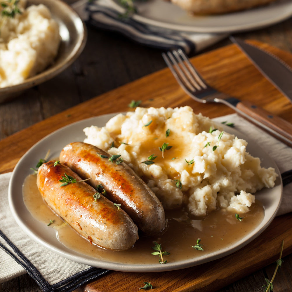 Bangers and mashed potatoes, bangers and mash