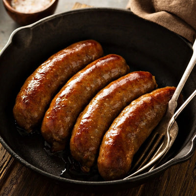 Beef & Onion Bangers: 1lb