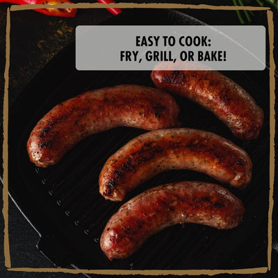 Beef & Onion Bangers: 1lb
