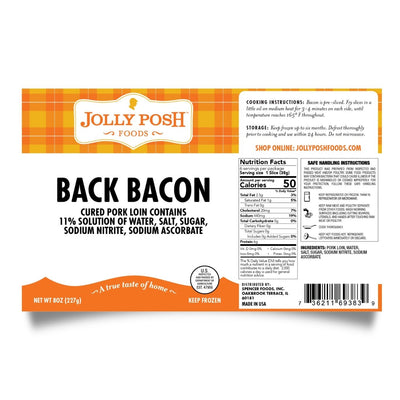 Back Bacon: 8oz Retail Pack