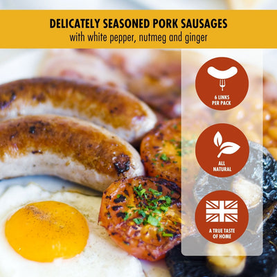Traditional Pork Bangers: 1lb