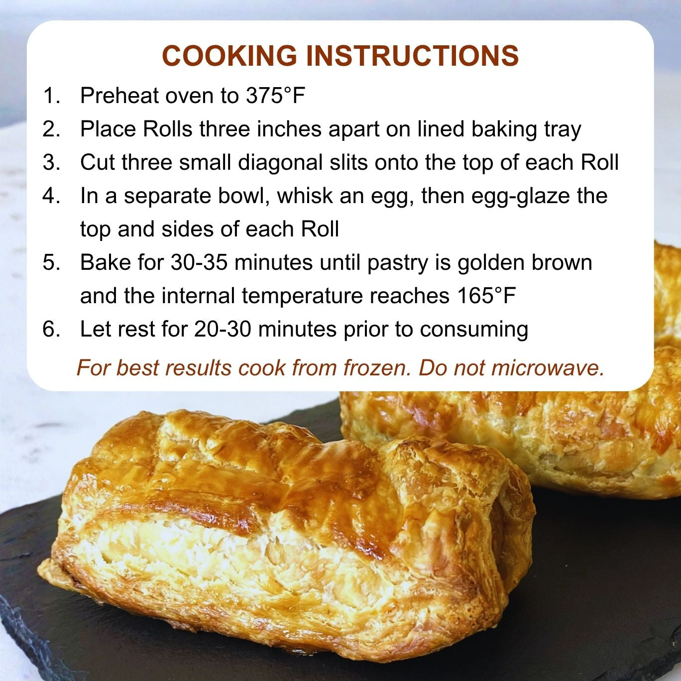 Traditional Sausage Rolls: 3 per Pack