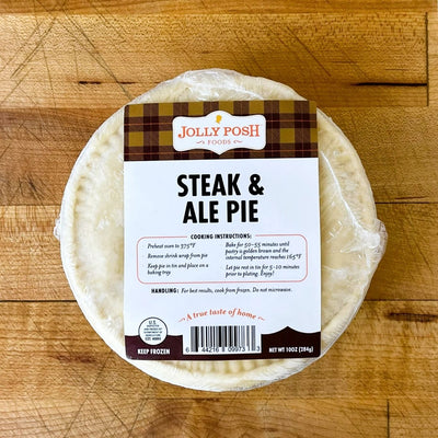 Jolly Posh Steak & Ale Pie: 10oz