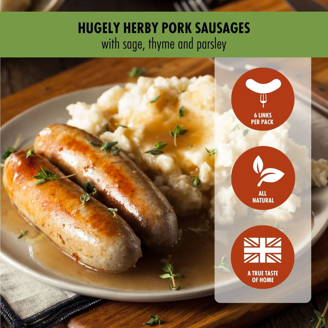 Pork & Herb Bangers | British Food Delivered Across the USA