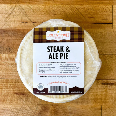 Jolly Posh Steak & Ale Pie: 10oz