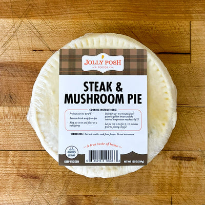 Jolly Posh Steak & Mushroom Pie: 10oz