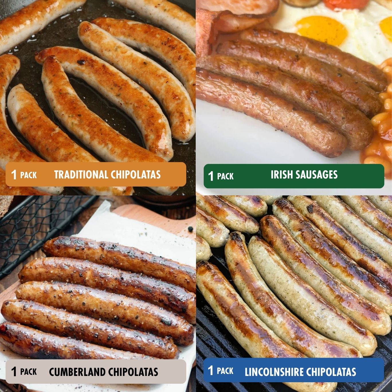 Speciality 'Chipolata' Sausages Bundle | 1# British Butcher in The USA ...
