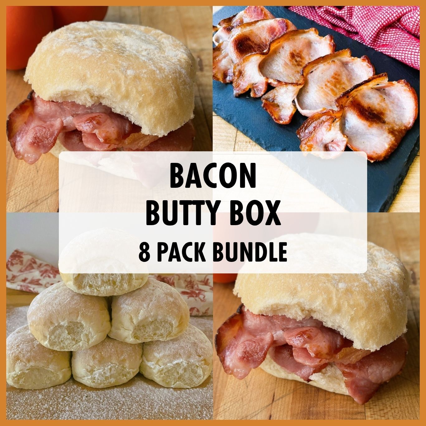 Bacon Butty Bundle with Bacon and White Baps | A True Taste of the UK ...