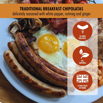 Breakfast 'Chipolata' Bangers: 1lb