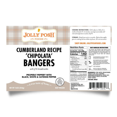 Cumberland 'Chipolata' Bangers: 1lb