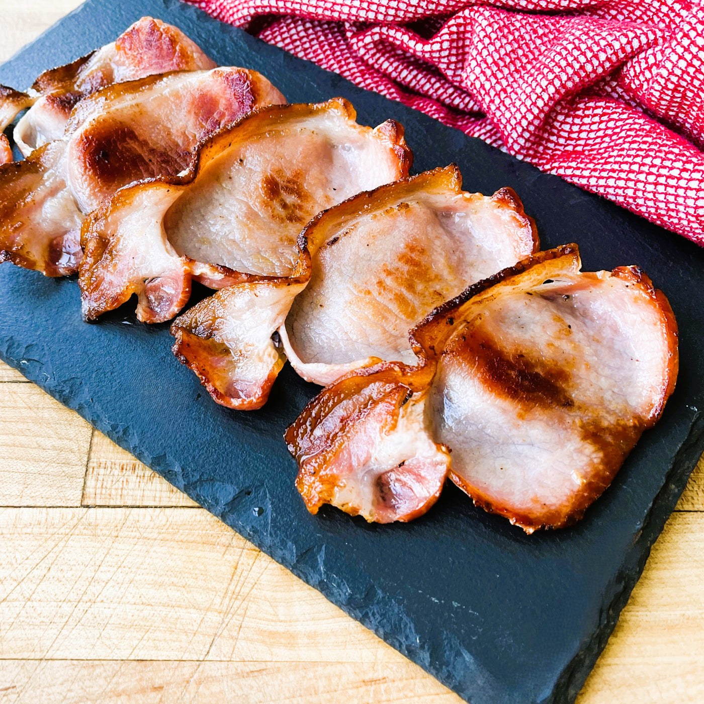 NEW! Smoked Back Bacon: 8oz Pack