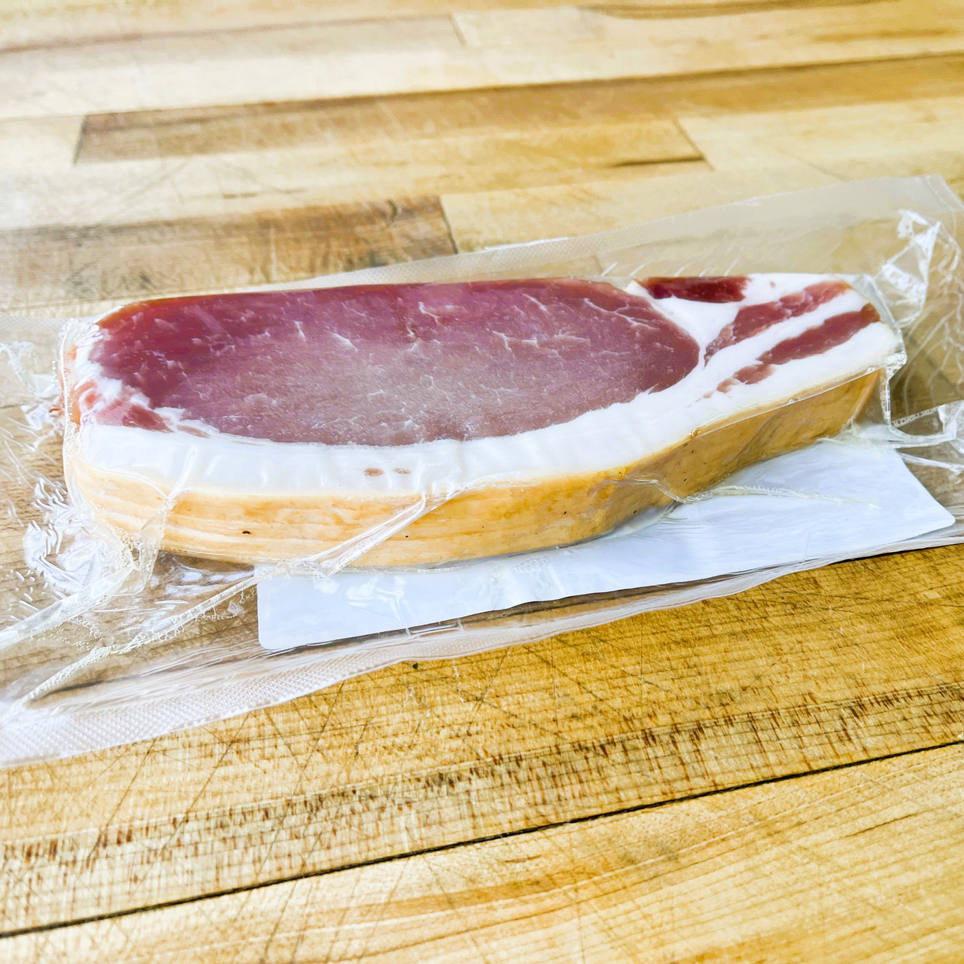 NEW! Smoked Back Bacon: 8oz Pack