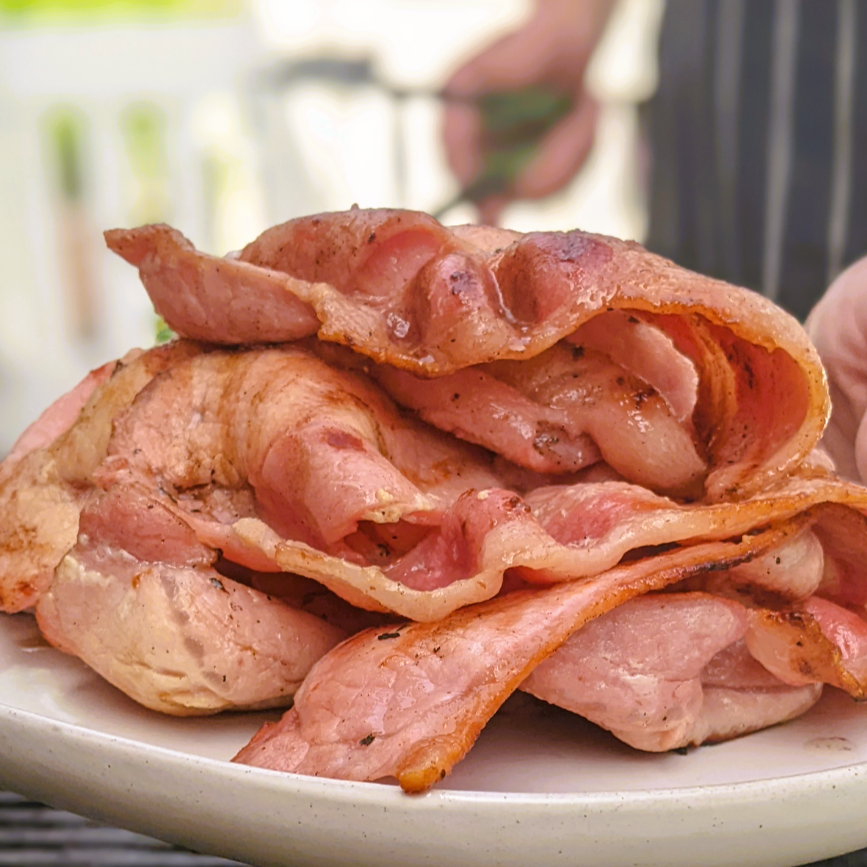 Delicious Meaty British Bacon 8oz Jolly Posh Foods USA