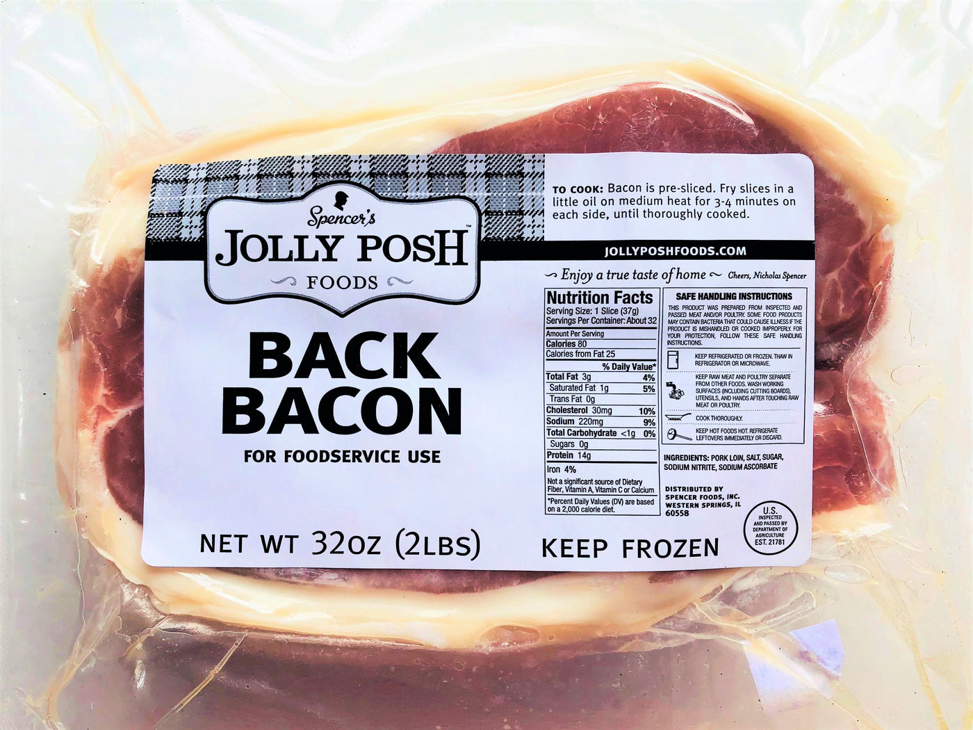 Back Bacon: 32oz Bulk Pack