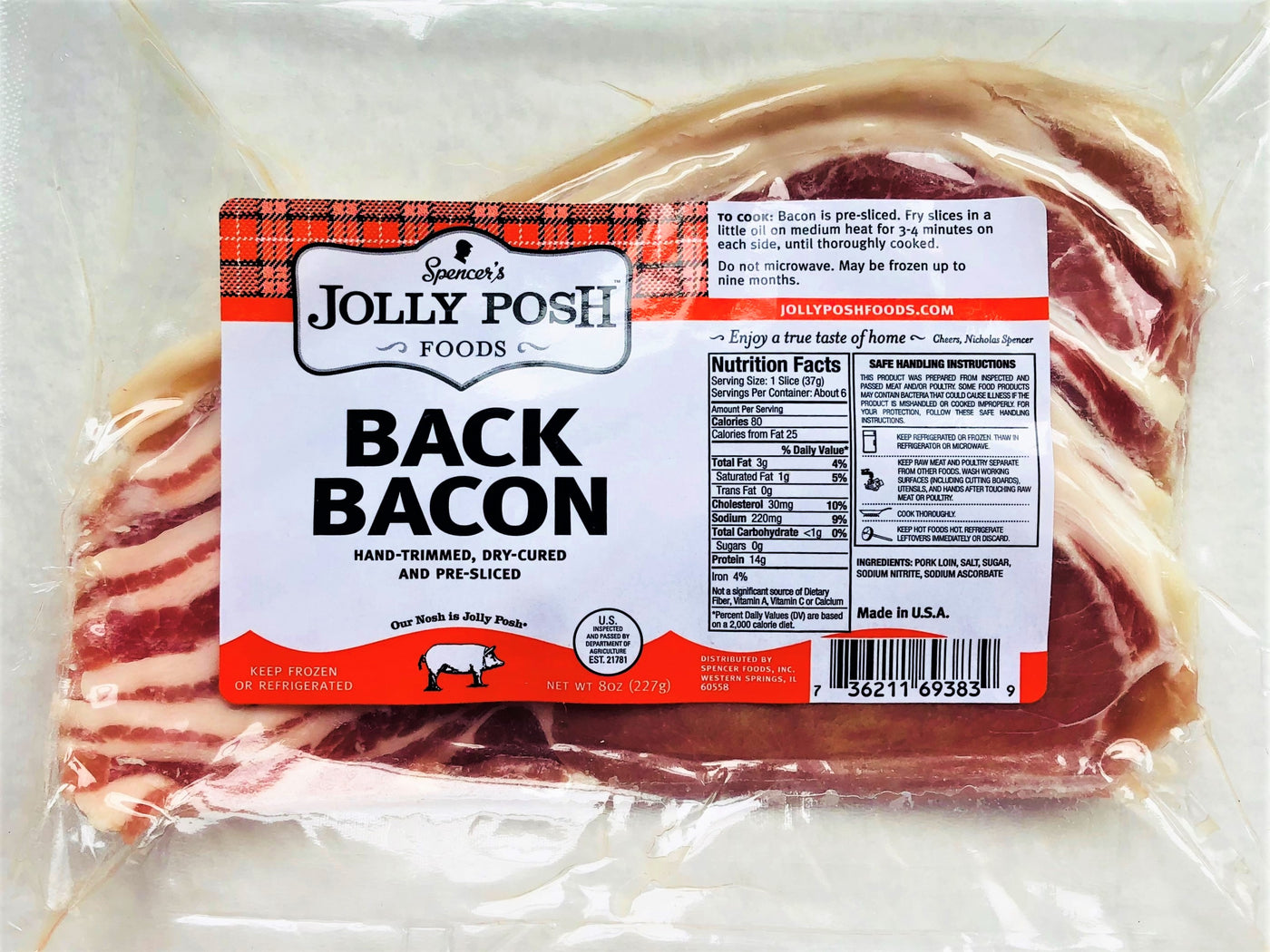 Back Bacon: 8oz Retail Pack